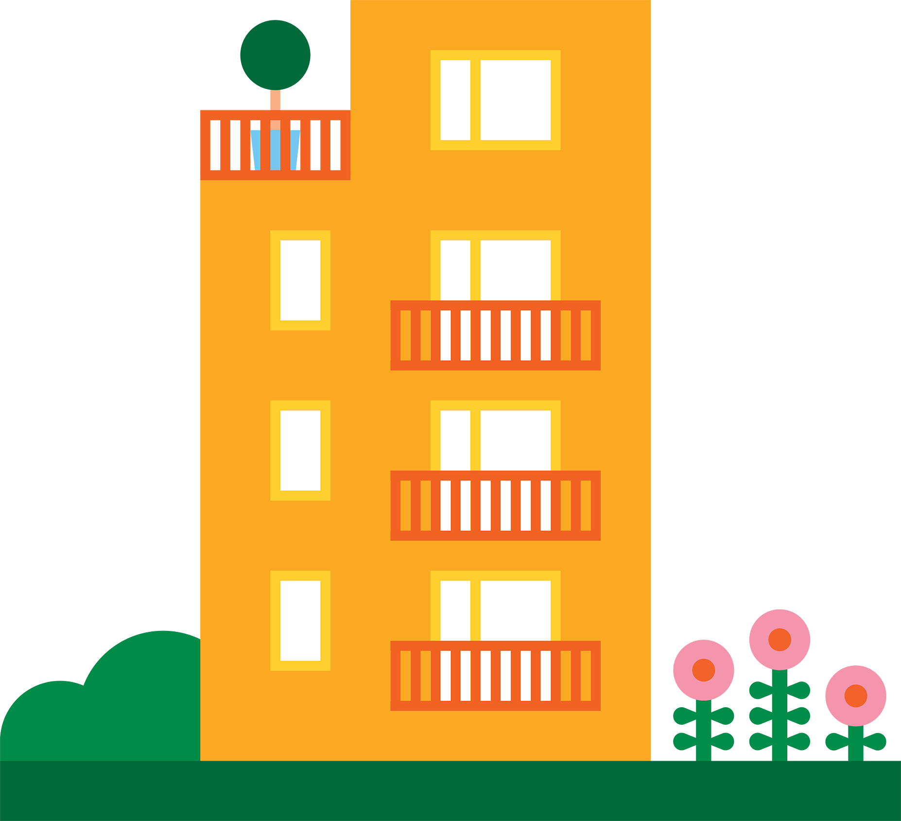 Bild på personer som arbetar.